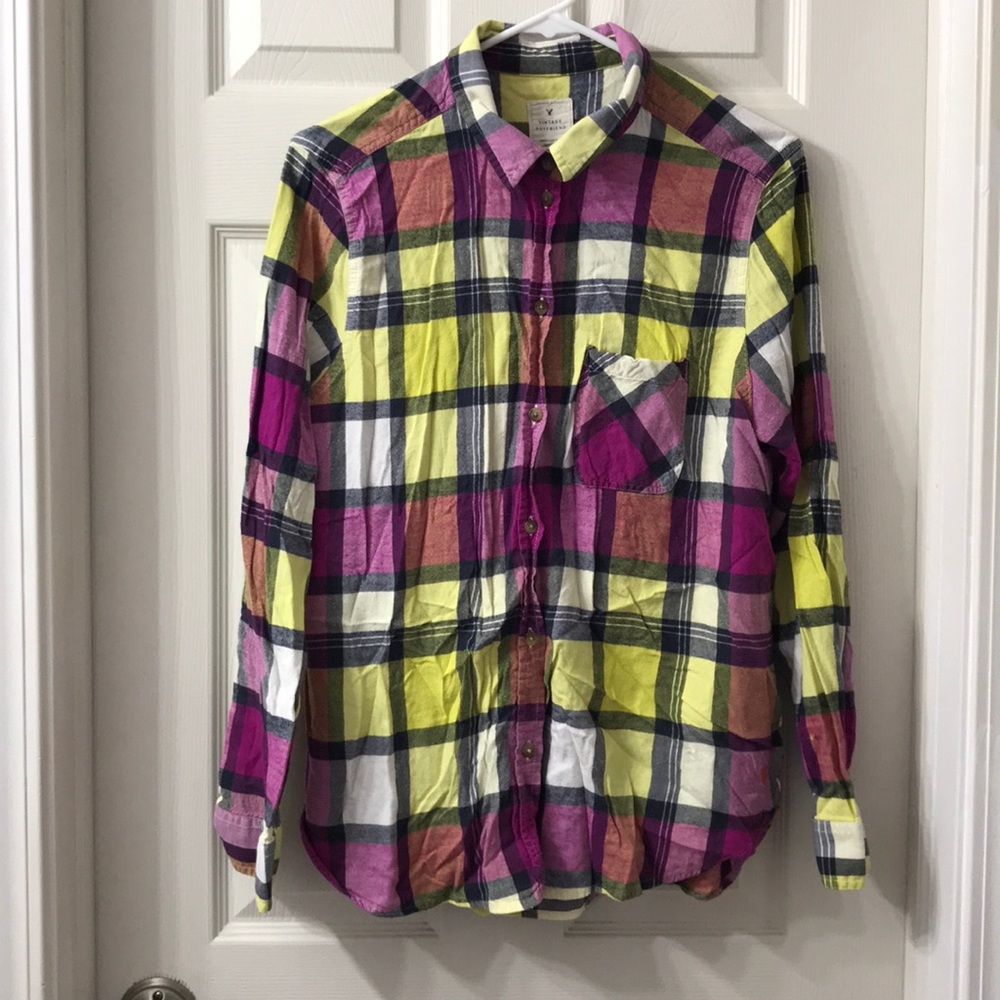 {American Eagle} Boyfriend Flannel | XL